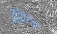Aerial photo of the commercial estate © City of Frankfurt Planning Dept., map based on City of Frankfurt Surveying OfficeMain, Kartengrundlage: Stadtvermessungsamt Frankfurt am Main