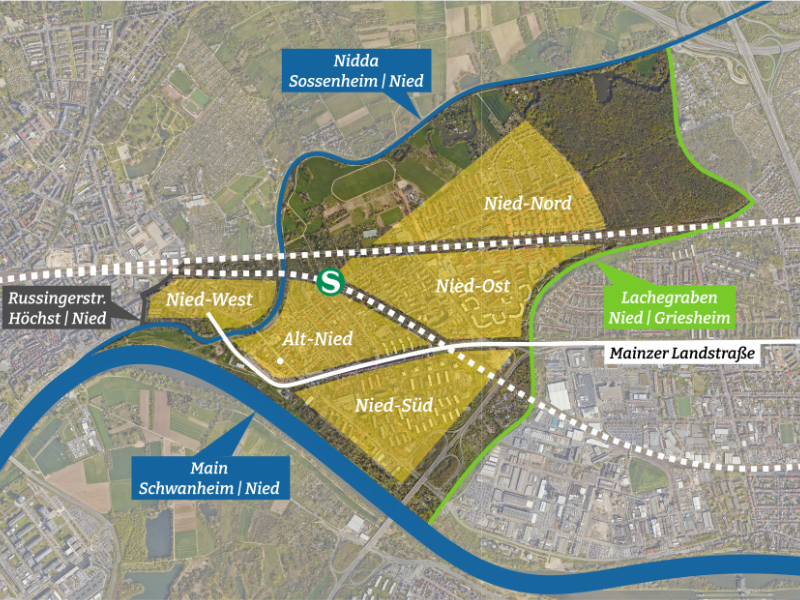 Meetings of the local inhabitants in the 5 settlement areas © City of Frankfurt  Planning Dept. 