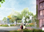 Competition for idea for the urban and open-space planning for Mertonviertel / North of Lurgiallee  1st Prize: view of central green area © TELEINTERNETCAFE Architektur und Urbanismus GmbH, Berlin together with TREIBHAUS Landschaftsarchitektur, Hamburg and c/o Future - urban planning and urban development, Hamburg