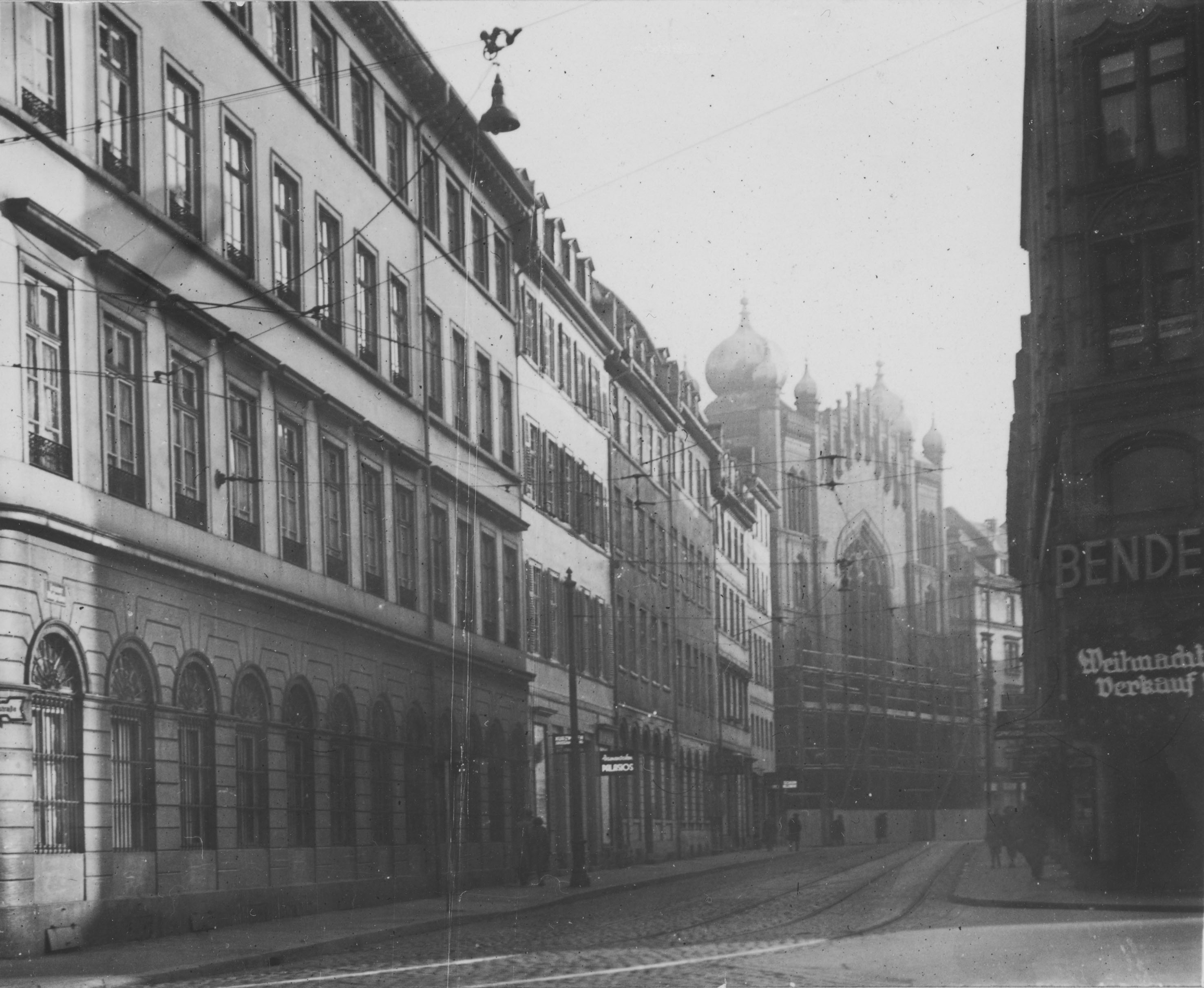 View of Börnestrasse in 1938 © Institut für Stadtgeschichte 