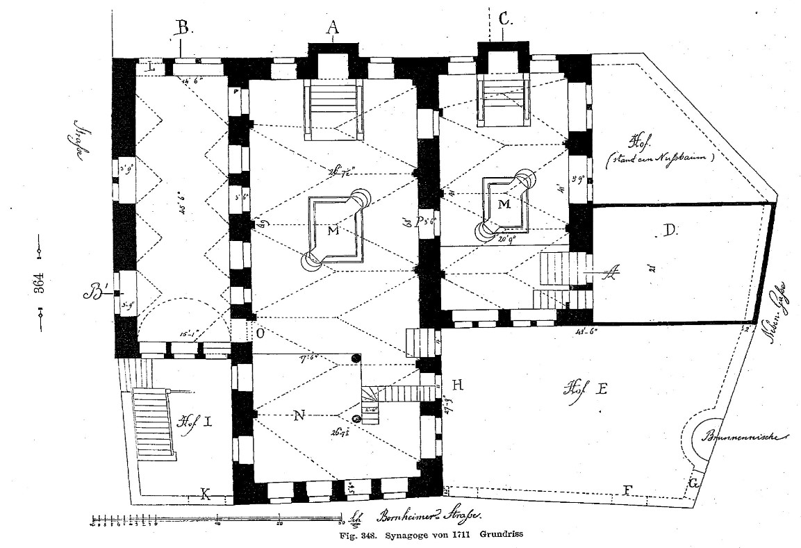 Ground plan of the third Synagogue 1711-1854   © Historisches Museum Frankfurt am Main