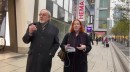 Erste digitale Bereisung: Hanns-Peter Laux (IHK) und Andrea Jürges (DAM) auf der Zeil