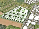 3D visualization, view from the southwest in the direction of Nieder-Erlenbach, © City of Frankfurt Dept. of Planning