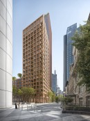 Hochhausentwurf ga8: Perspektive Juergen Ponto Platz&copy; Nightnurse Images f&uuml;r HEIDE