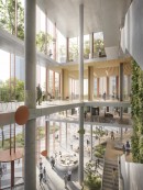 Hochhausentwurf ga8: Perspektive Lobby &copy; Nightnurse Images f&uuml;r HEIDE