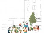Pflanzenaustausch in Griesheim-Mitte, Stadtumbaumanagement Griesheim &copy; Stadtplanungsamt Stadt Frankfurt am Main