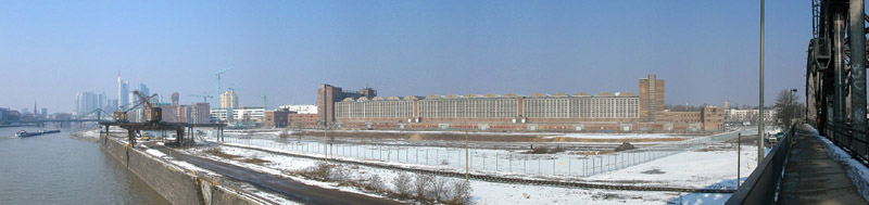 Panorama-Foto der freigestellten Großmarkthalle, © Stadtplanungsamt Stadt Frankfurt am Main 