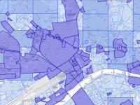 Ausschnitt planAS, Geltungsbereiche rechtsverbindlicher Bebauungspläne © Stadtplanungsamt Frankfurt am Main