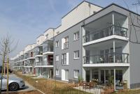 Beispiel für geschlossene Bauweise, Bebauung Riedberg, Rückseite Altenhöferallee, © Stadtplanungsamt Frankfurt am Main